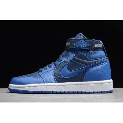 Nike Erkek Air Jordan 1 High Strap French Mavi Basketbol Ayakkabısı Türkiye - 4JIP0Z3I